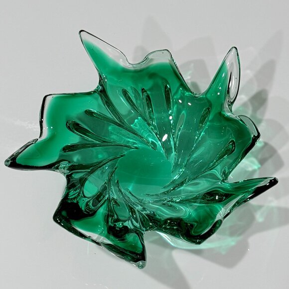 Vintage Bohemian Czech Chribska Art glass Bowl by Joseph Hospodka - Picture 3 of 11